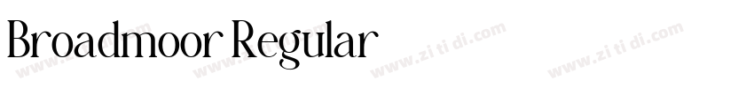 Broadmoor Regular字体转换